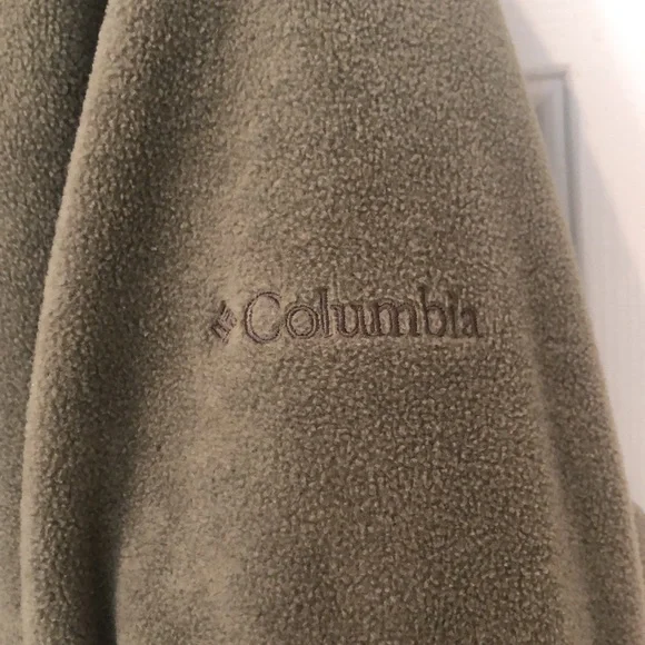 Columbia Mens Zip Up Fleece Jacket Sage color Size Large - Picture 5 of 8